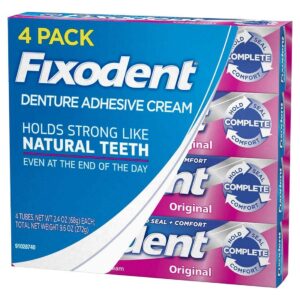 Fixodent Original Denture Adhesive Cream-2.4 oz, 4 pk - Image 3