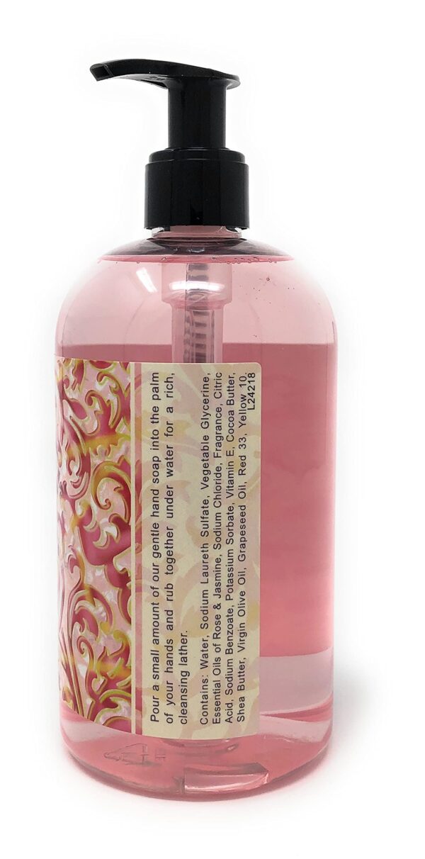 Greenwich Bay Trading Company Luxurious Hand Soap, Rosewater & Jasmine. 16 Fl Oz (R2Y015) - Image 5