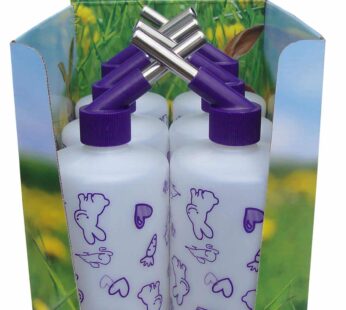 Lixit Bulk Water Bottles with Display Case for Rabbits, Ferrets, Chinchillas, Rats, Mice, Guinea Pigs’, and Other Small Animals (32 Ounce)