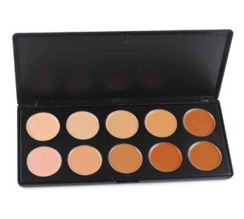 10 Colors Hydrating Cream Concealer Palette, Pure Vie Long Lasting Full Coverage Correcting Concealer Palette Foundation Camouflage Makeup Contour Kit