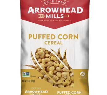 Arrowhead Mills Cereal, Puffed Corn, 6 Ounce (Pack of 12)