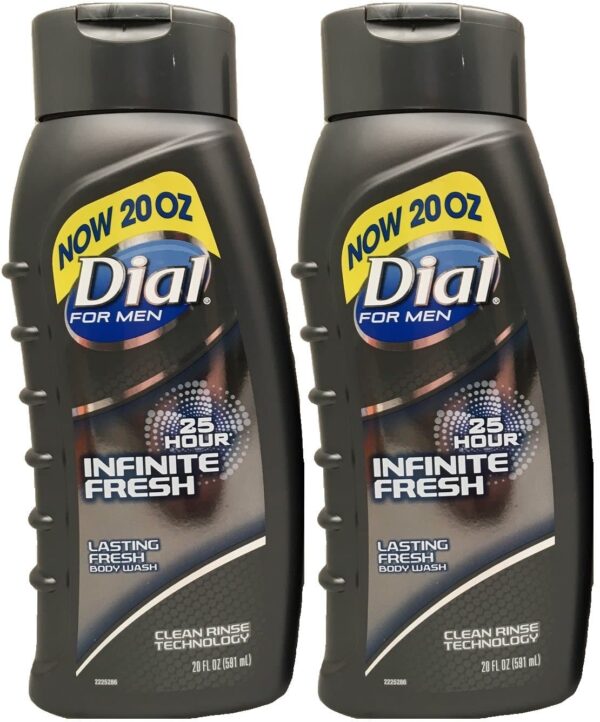 Dial for Men Body Wash, Infinite Fresh, 20 Fluid Ounce (Pack of 2)