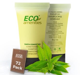 Eco Amenities Travel Size Shampoo and Conditioner Sets – 2 in 1 Hotel Shampoo and Conditioner Supplies for Guests – Refreshing Bulk Travel Size Toilet
