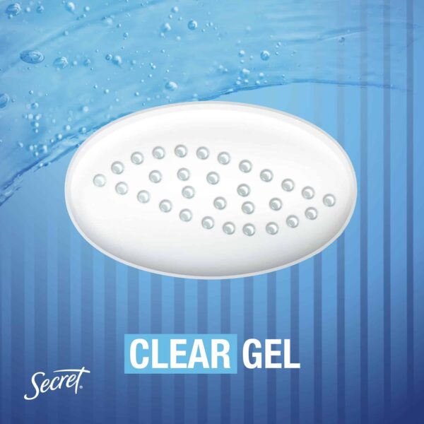 Secret Outlast Antiperspirant Deodorant for Women, Sweat & Odor Protection, PH Balancing Minerals, Clear Gel, Completely Clean Scent, 2.6 oz - Image 4
