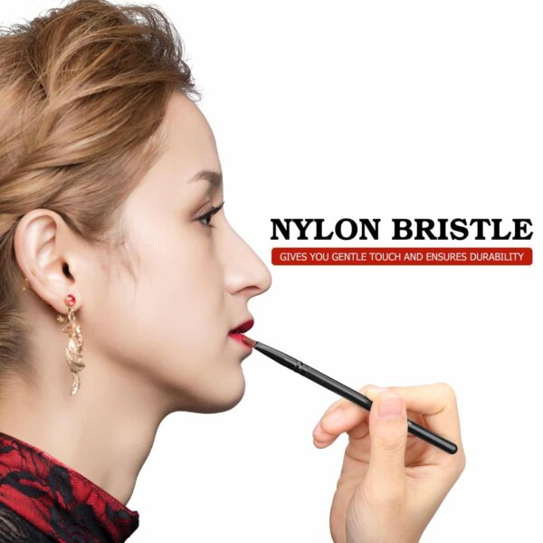 Luxspire Lip Brush Concealer Brushes 2 Pieces, Lipstick Gloss Brushes Applicators Eyeshadow Lip Liner Makeup Brush Cosmetics Make Up Tools, Small Make - Image 2