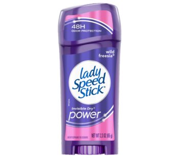 Lady Speed Stick Invisible Dry Power Antiperspirant/Deodorant, Wild Freesia, 2.3 Ounce (Pack of 6)