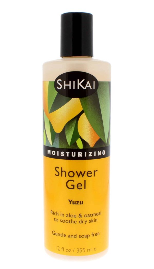 ShiKai Daily Moisturizing Shower Gel (Yuzu, 12oz, Pack of 3) | Gentle Formula | Aloe Vera & Oatmeal for Soft, Healthy Skin | Dry Skin Relief - Image 2