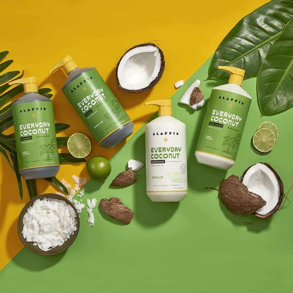 Alaffia Everyday Coconut Conditioner, Normal to Dry Hair, Moisturizing Support of Scalp and Hair with Ginger, Coconut Oil, and Shea Butter, Fair Trade - Image 6