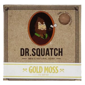 Dr. Squatch All Natural Bar Soap for Men with Zero Grit, Gold Moss - Image 1