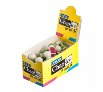 Chap-Ice? | Premium and Traditional Lip Balm for Chapped, Dry, or Windburned Lips | Pocket Size Display with Assorted Flavors – Cherry, Citrus Orange,