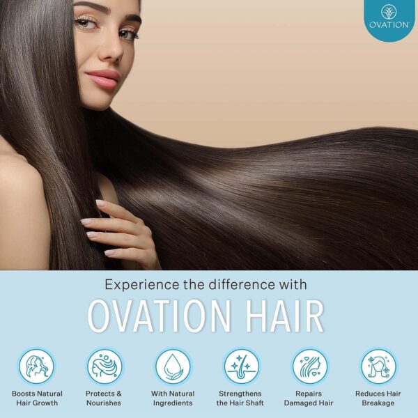 Ovation Hair Cell Therapy Hair & Scalp Treatment for Women - For All Hair Types - 12 oz - Helps Reduce Hair Breakage, Split Ends - No Sulfates or Para - Image 7