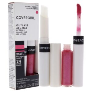 COVERGIRL Outlast All-Day Lip Color With Topcoat, Fuchsia Forever - Image 3