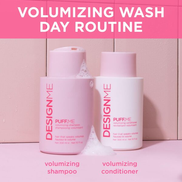 PUFF.ME Volumizing Conditioner by DESIGNME | Hydrating, Adds Volume, Body and Shine for Thicker & Bouncier Hair | For Fine & Medium Hair | Boosts Shin - Image 4