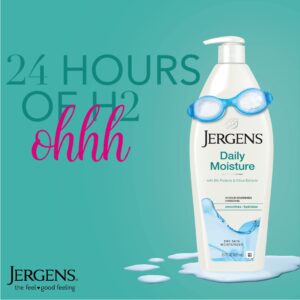 Jergens Daily Moisture Dry Skin Moisturizer, 21 oz Body Lotion, with HYDRALUCENCE blend, Silk Proteins, and Citrus Extract, to help Restore Skin Lumin - Image 3