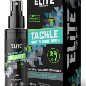 Elite Sportz Shoe Deodorizer - 4 oz Foot Spray and Shoe Odor Eliminator - No More Smelly Shoes or Stinky Feet with our Peppermint Shoe Freshener - Image 1