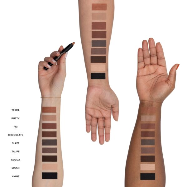 Nudestix Magnetic Matte Eye Color Pencil, Eyeshadow + Eyeliner + Eyelid Primer, Cream Makeup Stick, Long Lasting, Waterproof, Shade: Night - Image 4