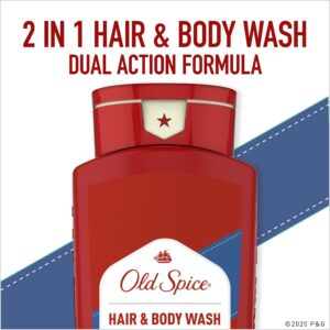 Old Spice High Endurance Hair + Body Wash for Men, Crisp Scent, 18 fl oz - Image 3