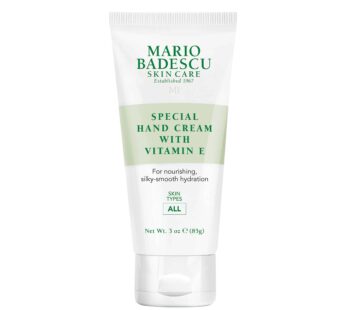 Mario Badescu Unscented Hand Cream with Vitamin E for Men and Women, Non-Greasy, Light and Fast-Absorbing Hand Cream for Dry Cracked Hands, Ideal for