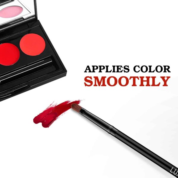 Luxspire Lip Brush Concealer Brushes 2 Pieces, Lipstick Gloss Brushes Applicators Eyeshadow Lip Liner Makeup Brush Cosmetics Make Up Tools, Small Make - Image 3