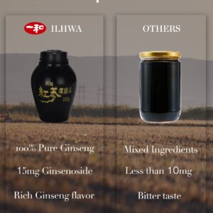 ILHWA Pure Concentrated Red Ginseng Extract (3.53oz, 100g) - 100% Pure Korean Red Ginseng Tea - for Immunity. Ginsenoside 1500 mg. - Image 4