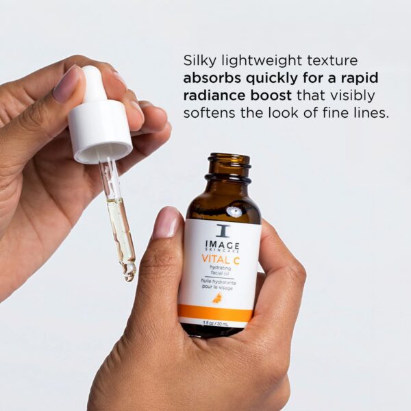 IMAGE Skincare, VITAL C Hydrating Facial Oil with Argan, Grape Seed and Sea Buckthorn Oils, 1 fl oz - Image 3
