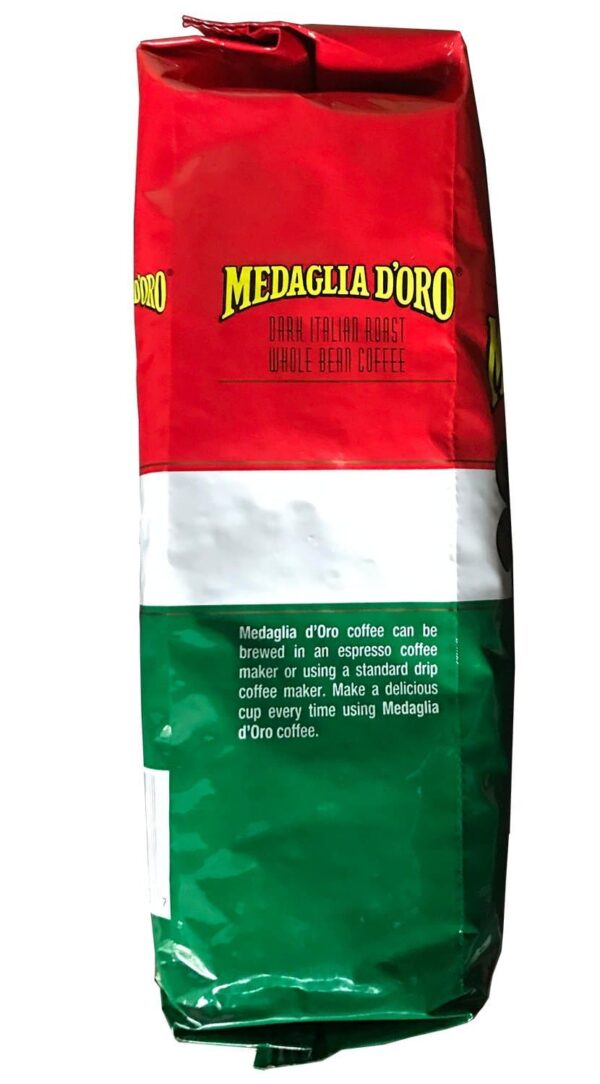 Medaglia D'Oro Whole Bean Italian Roast Espresso Coffee, 17 Ounce - Image 2
