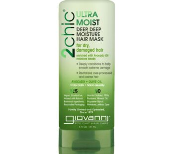 GIOVANNI Ultra-Moist Deep, Deep Moisture Hair Mask – Avocado & Olive Oil, Creamy Hydration Formula, Enriched with Aloe Vera, Shea Butter, Botanical Ex