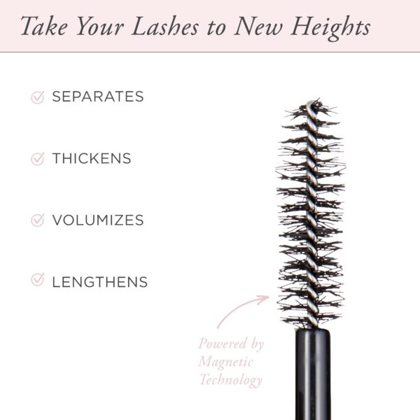 P?R Beauty Fully Charged Mascara for Eye Lash Volume & Length (Black) - Travel Size Thickening, Volumizing, & Lengthening Mascara Powered by Magnetic - Image 7