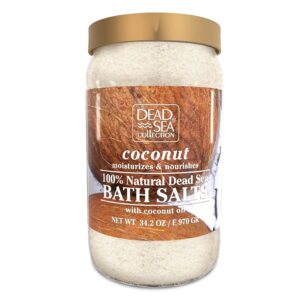 Dead Sea Collection Bath Salts Enriched with Coconut - Pure Salt for Bath - Large 34.2 OZ. - Nourishing Essential Body Care for Soothing and Relaxing - Image 1