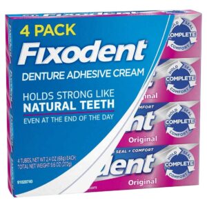 Fixodent Original Denture Adhesive Cream-2.4 oz, 4 pk - Image 2