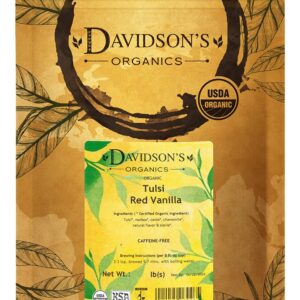 Davidson's Organics, Tulsi Red Vanilla, Loose Leaf Tea, 16-Ounce Bag - Image 1