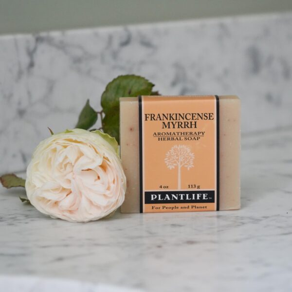 Plantlife Frankincense Myrrh Bar Soap - Moisturizing and Soothing Soap for Your Skin - Hand Crafted Using Plant-Based Ingredients - Made in California - Image 4