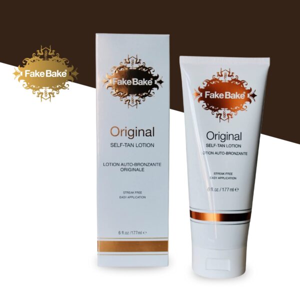Fake Bake Original Self-Tanning Lotion Lasting Natural Looking Sunless Tanner For All Skin Tones Women & Men - Streak Free, Flawless Glow Includes Glo - Image 6