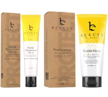 Mineral Sunscreen Set – Face Sunscreen SPF 20 & Body Sunscreen Lotion SPF 25, Zinc Oxide Sunscreen, Reef Friendly Sunscreen, Travel Sunscreen & Facial