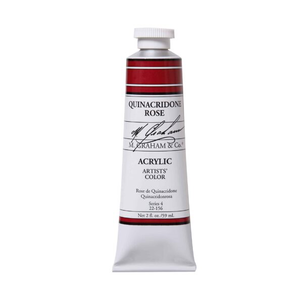 M. Graham & Co. 22-156 M. Graham 2-Ounce Tube Acrylic Paint, Quinacridone Rose