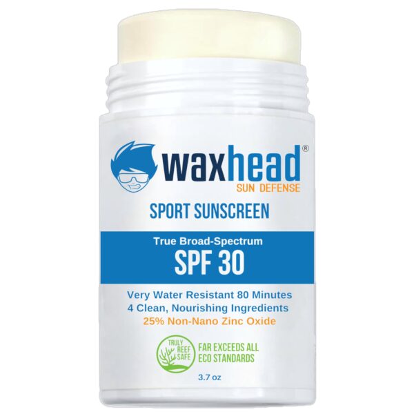 Waxhead Coral Reef Safe Sunscreen Stick - Zinc Oxide Sunscreen, Tattoo Sunscreen Stick Mineral Sunscreen Face Sunscreen Stick, Baby Sunscreen Stick, S