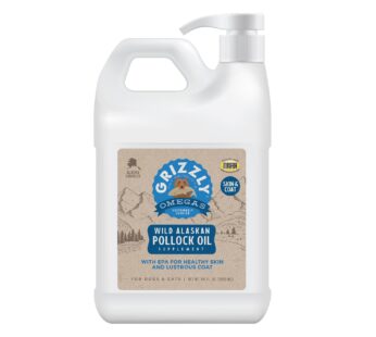 Grizzly Pollock Oil Supplement for Dogs, 64-Ounce