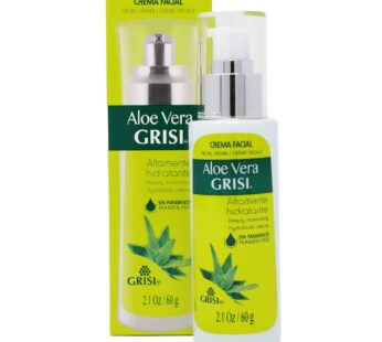 Grisi Aloe Vera Cream, Moisturizing Cream for all skin types enriched with Aloe Vera, Face Cream to Moisturize and Regenerate your skin, Keep Natural