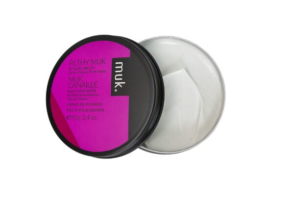 Muk Haircare Filthy Muk Gritty Finish Styling Paste, Hair Product, Hair Paste For Men, Firm Hold, Gritty Finish, Medium Shine - 3.4oz - Image 2