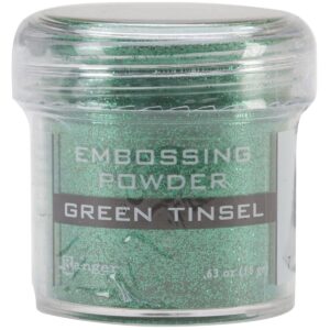 Ranger Embossing Powder, Green Tinsel - Image 1