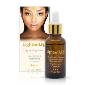 LightenUp, Skin brightening Serum | 1 Fl oz / 30 ml | for Face, Armpits, Hands, Knees and Body | with Argan Oil and Shea Butter - Image 1