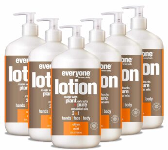 Everyone for Every Body 3-in-1 Lotion: Citrus and Mint, 32 Ounce, 6 Count