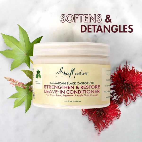 Shea Moisture Curly Hair Care Bundle ??Coconut & Hibiscus Curl Enhancing Smoothie & Jamaican Black Castor Oil Strengthen & Restore Leave-In Conditione - Image 4