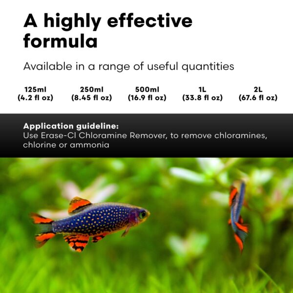 Brightwell Aquatics Erase-Cl - Chloramine, Chlorine and Ammonia Remover - Aquarium Water Conditioner for Salt and Freshwater Fish Tanks - Aquarium Wat - Image 5