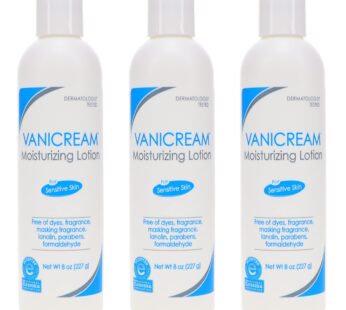 Vanicream Moisturizing Lotion 8 Ounce, (Value Pack of 3)