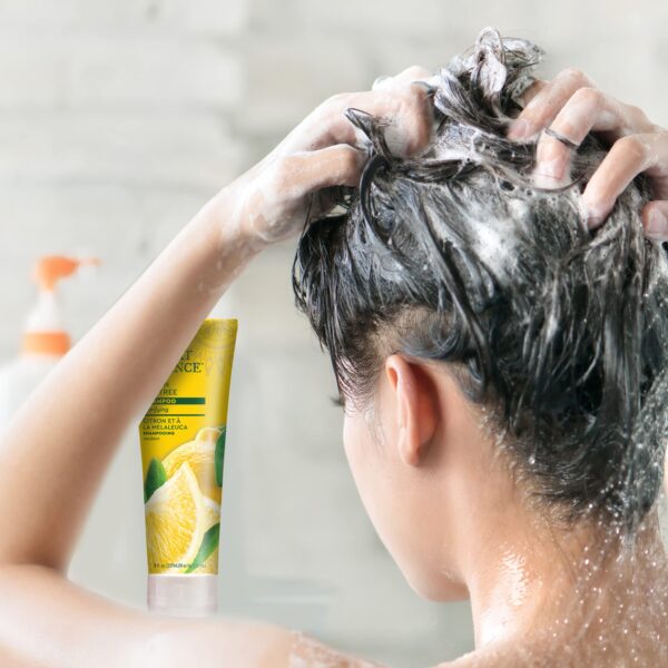 Desert Essence Lemon Tea Tree Shampoo - 8 Fl Ounce - Removes Excess Oil - Revitalizes Scalp - Strengthens & Protects Hair - Maca Root Extract - Soft, - Image 4