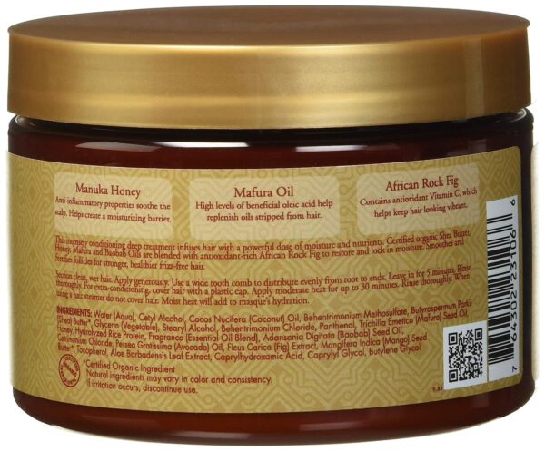 Sheamoisture Manuka Honey &Mafura Oil Intensive Hydration Treatment Masque, 12 Oz - Image 3