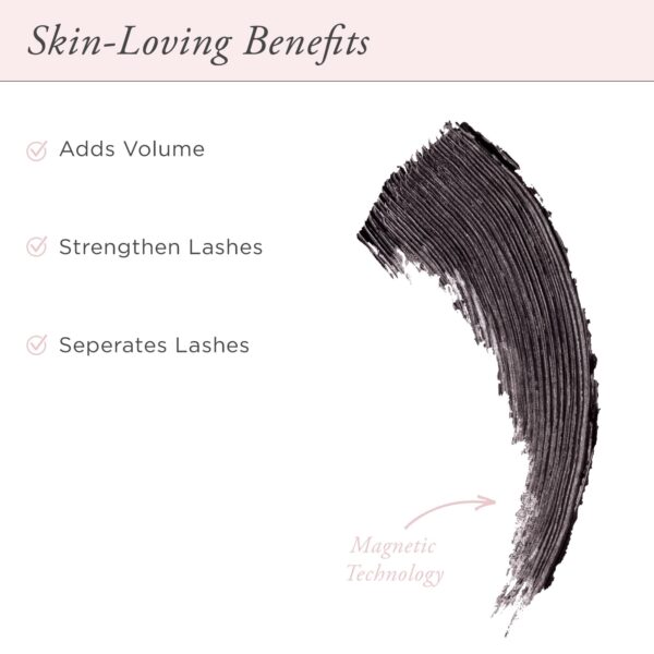 P?R Beauty Fully Charged Mascara for Eye Lash Volume & Length (Black) - Travel Size Thickening, Volumizing, & Lengthening Mascara Powered by Magnetic - Image 2