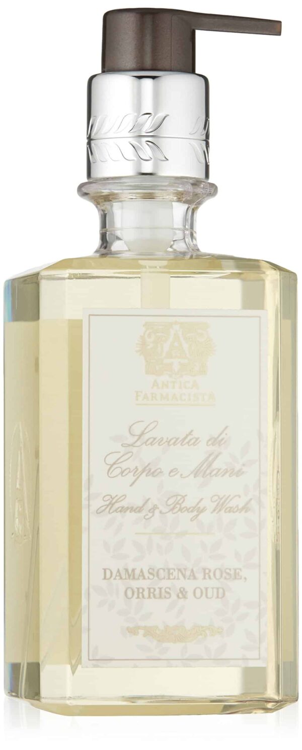 Antica Farmacista Damascena Rose, Orris and Oud Hand and Body Wash, 10 Fl Oz