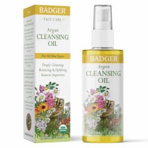 Badger - Face Cleansing Oil, Argan, Certified Organic Face Oil Cleanser, 2 oz - Image 3